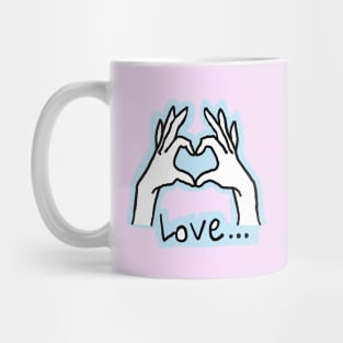 Finger heart Mug